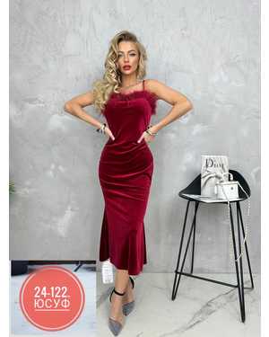 ПЛАТЬЕ ТКАНЬ ВЕЛЮР