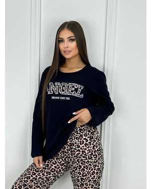 ПИЖАМА С НАЧЁСОМ В РАЗМЕР ТКАНЬ 100% ХЛОПОК