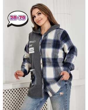 КОФТА В РАЗМЕР ТКАНЬ ДРАП И ФЛИС