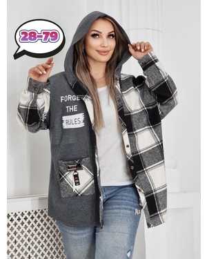 КОФТА В РАЗМЕР ТКАНЬ ДРАП И ФЛИС