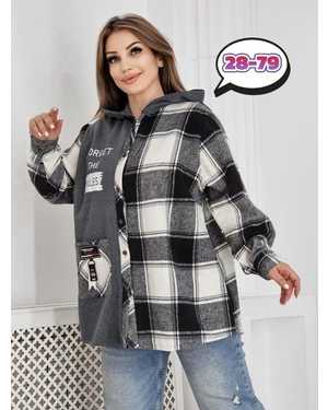 КОФТА В РАЗМЕР ТКАНЬ ДРАП И ФЛИС