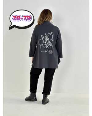 ТУНИКА В РАЗМЕР ТКАНЬ ПЛОТНЫЙ ТРИКОТАЖ