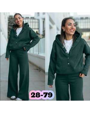 ЖЕНСКИЙ КОСТЮМ ТКАНЬ ДВУНИТКА НА ФЛИСЕ