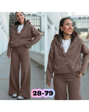 ЖЕНСКИЙ КОСТЮМ ТКАНЬ ДВУНИТКА НА ФЛИСЕ