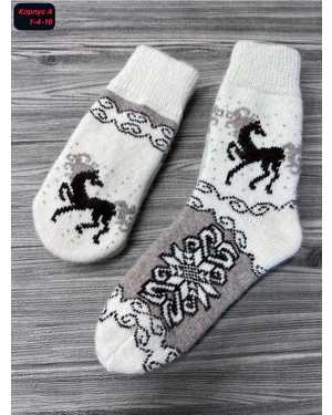 Набор Носки+варежки Вязаные овечья шерсть