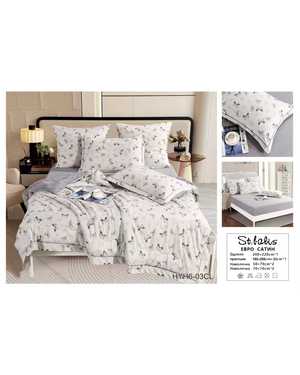 Комплект постельного белья с готовым одеялом Ткань: Сатин Хлопок Наполнитель одеяло: Шелк(возможно замена на похожее)