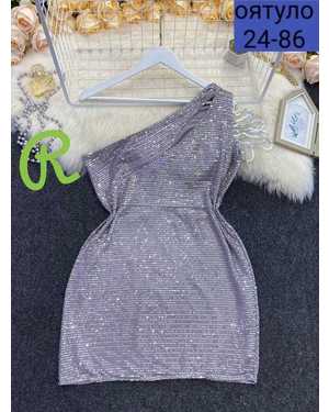 ПЛАТЬЕ ТКАНЬ ПАЕТКА С ПОДКЛАДКОЙ