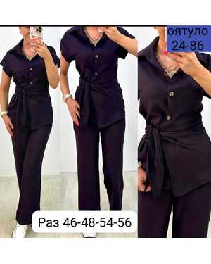 ЖЕНСКИЙ КОСТЮМ ДВОЙКА ТКАНЬ ЛЁН