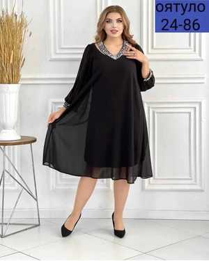 ПЛАТЬЕ ТКАНЬ ШИФОН С ПОДКЛАДКОЙ