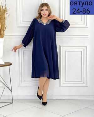 ПЛАТЬЕ ТКАНЬ ШИФОН С ПОДКЛАДКОЙ