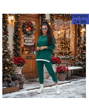 ЖЕНСКИЙ КОСТЮМ ДВОЙКА ТКАНЬ ТРИКОТАЖ