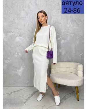 ЖЕНСКИЙ КОСТЮМ ТКАНЬ ВЯЗАНЫЙ