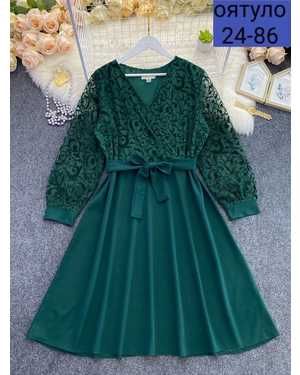 ПЛАТЬЕ ТКАНЬ КРЕПУН-ГИПЮР