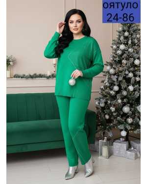 ЖЕНСКИЙ КОСТЮМ ДВОЙКА ТКАНЬ КАШЕМИР С СТРАЗАМИ