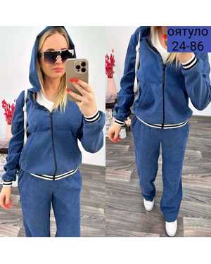 ЖЕНСКИЙ КОСТЮМ ДВОЙКА ТКАНЬ ВЕЛЮР