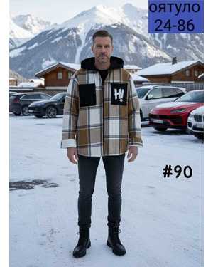 РУБАШКА ТКАНЬ КАШЕМИР С МЕХОМ