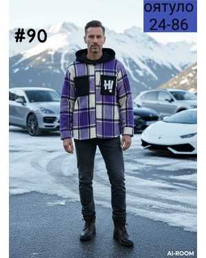 РУБАШКА ТКАНЬ КАШЕМИР С МЕХОМ