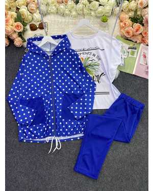 ЖЕНСКИЙ КОСТЮМ ТРОЙКА ТКАНЬ ТРИКОТАЖ, ФУТБОЛКИ ЛАЙТ