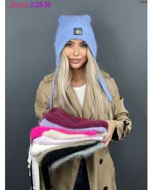 ШАПКА АНГОРА БЕЗ ФЛИС ОТ 8 ДО 109 ЛЕТ РАЗМЕР: ЕДИНЫЙ 80 % АНГОРА, 5 % АКРИЛ, 15 % ШЕРСТЬ