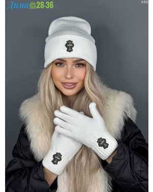 КОМПЛЕКТ ШАПКА ДВОЙНАЯ С ПЕРЧАТКАМИ ОТ 8 ДО 81 ЛЕТ РАЗМЕР: ОТ 8 ЛЕТ ДО 81 ЛЕТ 30% АКРИЛ, 70% ШЕРСТЬ СЕЗОН ЗИМА