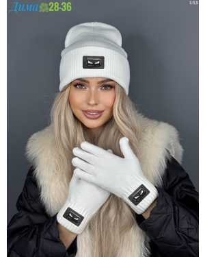 КОМПЛЕКТ ШАПКА ДВОЙНАЯ С ПЕРЧАТКАМИ ОТ 8 ДО 81 ЛЕТ РАЗМЕР: ОТ 8 ЛЕТ ДО 81 ЛЕТ 30% АКРИЛ, 70% ШЕРСТЬ СЕЗОН ЗИМА