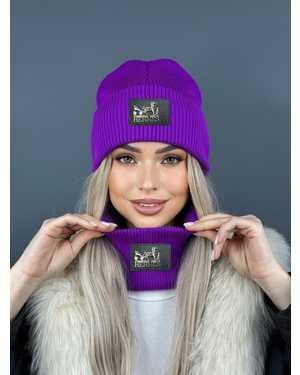 ШАПКА ДВОЙНАЯ + СНУД ОТ 8 ДО 108 ЛЕТ РАЗМЕР: ЕДИНЫЙ 70% ШЕРСТЬ, 30% АКРИЛ СЕЗОН ЗИМА