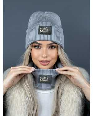 ШАПКА ДВОЙНАЯ + СНУД ОТ 8 ДО 108 ЛЕТ РАЗМЕР: ЕДИНЫЙ 70% ШЕРСТЬ, 30% АКРИЛ СЕЗОН ЗИМА