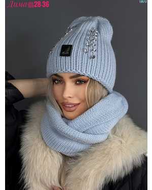 ШАПКА ДВОЙНАЯ С ХОМУТОМ ВЗРОСЛЫЙ РАЗМЕР: ЕДИНЫЙ 70% ШЕРСТЬ, 30% АКРИЛ СЕЗОН ЗИМА