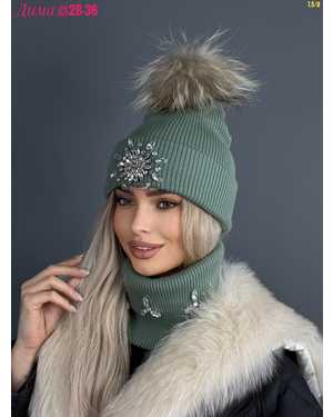 ШАПКА ДВОЙНАЯ С ПОМПОНОМ ОТ 8 ДО 108 ЛЕТ РАЗМЕР: ЕДИНЫЙ 70% ШЕРСТЬ, 30% АКРИЛ СЕЗОН ЗИМА