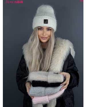 ШАПКА АНГОРА ДВОЙНОЙ ОТ 8 ДО 109 ЛЕТ РАЗМЕР: ЕДИНЫЙ 70% АНГОРА, 15% АКРИЛ, 15% ШЕРСТЬ