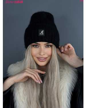 ШАПКА АНГОРА ДВОЙНОЙ ОТ 8 ДО 109 ЛЕТ РАЗМЕР: ЕДИНЫЙ 70% АНГОРА, 15% АКРИЛ, 15% ШЕРСТЬ