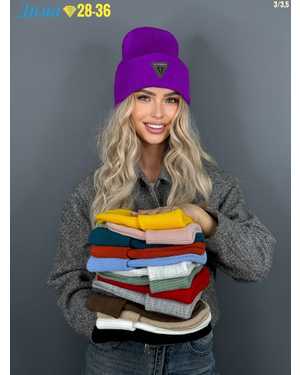 ШАПКА РАЗМЕР: ЕДИНЫЙ 70% ШЕРСТЬ, 30% АКРИЛ