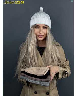 ШАПКА РАЗМЕР: ЕДИНЫЙ 55% ВИСКОЗА, 20% ПОЛИАМИД, 20% НЕЙЛОН, 5% КАШЕМИР