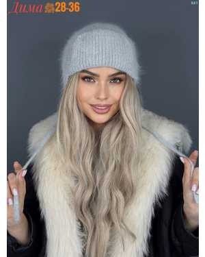 ШАПКА ОТ 8 ДО 109 ЛЕТ РАЗМЕР: ЕДИНЫЙ 80 % АНГОРА, 5 % АКРИЛ, 15 % ШЕРСТЬ