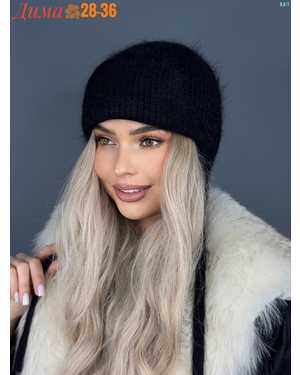 ШАПКА ОТ 8 ДО 109 ЛЕТ РАЗМЕР: ЕДИНЫЙ 80 % АНГОРА, 5 % АКРИЛ, 15 % ШЕРСТЬ