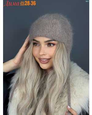 ШАПКА ОТ 8 ДО 109 ЛЕТ РАЗМЕР: ЕДИНЫЙ 80 % АНГОРА, 5 % АКРИЛ, 15 % ШЕРСТЬ