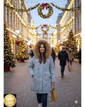 КУРТКА ТКАНЬ УТЕПЛЁННАЯ