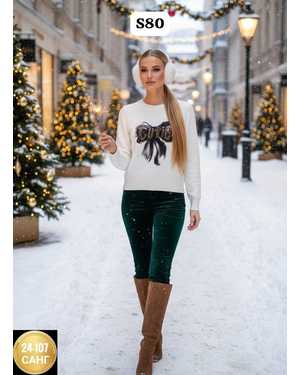 СВИТЕР ТКАНЬ КАШЕМИР АНГОРА