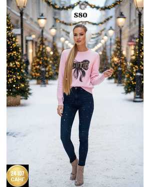 СВИТЕР ТКАНЬ КАШЕМИР АНГОРА