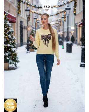 СВИТЕР ТКАНЬ КАШЕМИР АНГОРА