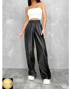 ШТАНЫ ТКАНЬ НАТУРАЛЬНАЯ КОЖА