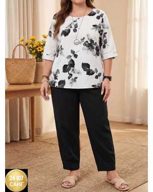 ЖЕНСКИЙ КОСТЮМ В РАЗМЕР ТКАНЬ ЛЁН ХБ