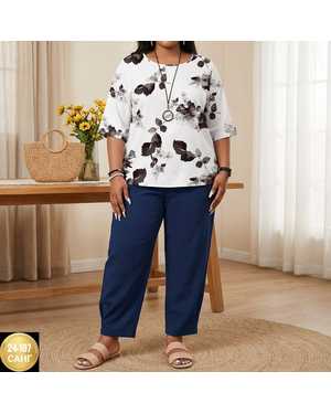 ЖЕНСКИЙ КОСТЮМ В РАЗМЕР ТКАНЬ ЛЁН ХБ