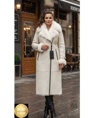 ДУБЛЁНКА ТКАНЬ КОЖА С НАТУРАЛЬНЫМ МЕХОМ И БАРАШКОМ