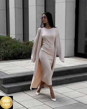 ЖЕНСКИЙ КОСТЮМ ДВОЙКА ТКАНЬ ЛАПША