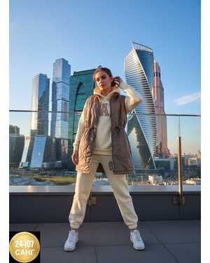 ЖЕНСКИЙ КОСТЮМ ТРОЙКА ТКАНЬ ЖИЛЕТКА - ПЛАЩОВКА С ПОДКЛАДКА, КОСТЮМ - ТРЁХНИТКА