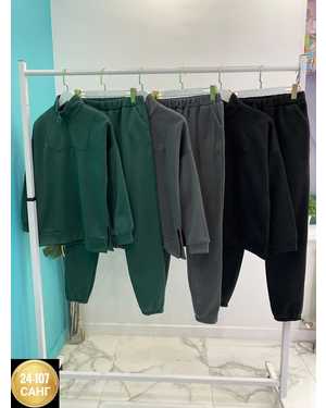 ЖЕНСКИЙ КОСТЮМ ДВОЙКА ТКАНЬ ФЛИС С НАЧЁСОМ