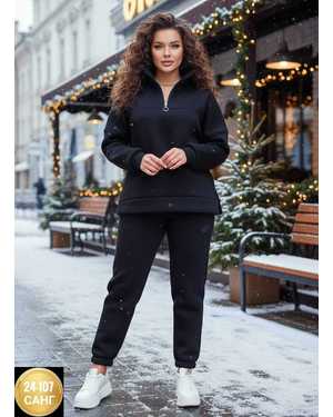 ЖЕНСКИЙ КОСТЮМ ДВОЙКА ТКАНЬ ФЛИС С НАЧЁСОМ