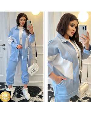 ЖЕНСКИЙ КОСТЮМ ТКАНЬ ФЛИС