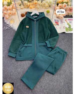 ЖЕНСКИЙ КОСТЮМ ДВОЙКА ТКАНЬ ФЛИС + БАРАШКА